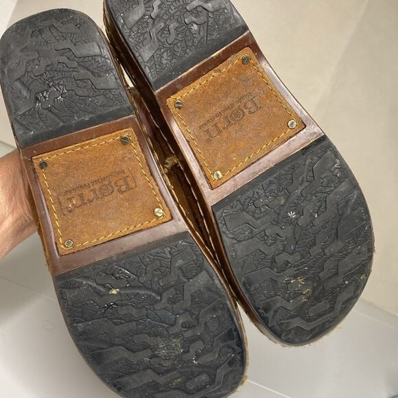 BORN Suede/Leather Comfort Clogs - Picture 5 of 13
